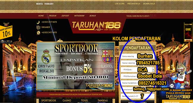 Cara isi Kolom pendaftaran - Cara Daftar Judi Casino Online